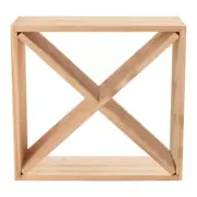 Wine Enthusiast Rack 20" 24-Bottle Compact Mahogany Classic Light Brown Wood