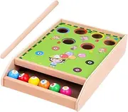 Mini Billiards Table Playset 2-in-1 Pool Bowling Interactive Boys and Girls Game for Preschoolers Family Time