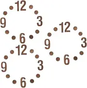 Milisten 1 Set Clock Numbers Kit DIY Replacement Numerals for Wall Clocks Durable Safe Material for Home Decor