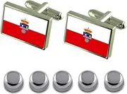 [Select Gifts] Shirt Dress Studs Cantabria Flag Cufflinks