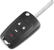 Remote Flip Car Key Shell for Holden Cruze JH JG 2009-2014 Case Blank Enclosure Fob Direct Replacement 4B 4 Button Unlock Lock Trunk Alarm Uncut