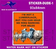 FUNNY LUMBERJACK STIHL CHAINSAW CHAIN STICKER WHIPPER SNIPPER BRUSH CUTTER