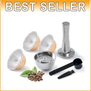 Premium Stainless Steel Vertuo Next Reusable Pods - Eco-Friendly Coffee Solution