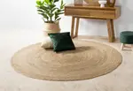 SIKA 200cm Round Jute Rug