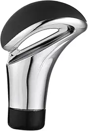 ELAYARD Car Gear Knob Automatic Transmission Lever Stick Durable Design Easy Installation Stylish Upgrade for Vehicle Interior Black Silver