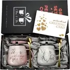 Mr Right and Mrs Always Right Couples Coffee Mugs Cups Gifts Set for Engagement
