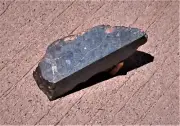RARE! - NWA 13359 Polymict Eucrite 9.9 g part end cut - VERY NICE meteorite!