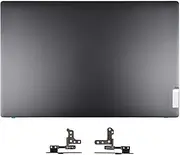 Replacement LCD Back Cover Top Lid with Hinges for Lenovo ideapad 5-15IIL05 5-15ARE05 5-15ITL05 Series Laptop, New ideapad 5-15IIL05 5-15ARE05 5-15ITL05 Back Cover P/N: 5CB0X56073 AM1K7000310, Gray