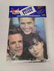Vintage 1991 Deadstock Heart Throb Beverly Hills 90210 Cast Pillowcase