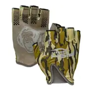 Fish Monkey Stubby Guide Gloves, Orginal Bottomland, M, FM18-OBL-M