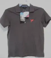 DEVON & JONES LADIES CHOCOLATE BROWN GOLF SHIRT SIZE S/P 100% PIMA COTTON NEW!