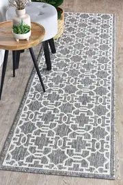 Amara Grey Cream Hallway Runner