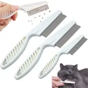 3Pcs Pet Dog Stainless Steel Teeth Comb Pet Flea Shedding Comb Pets Grooming Combs