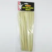 100 Ct Bamboo Skewers 10" Wood Sticks Bbq Kabob Fondue Grilling Party Grill