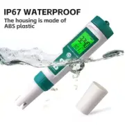 8 In 1 IP67 Digital PH Salt Tester Portable Saltwater Pool & Salinity Test Meter