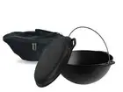 Asian cast iron cauldron 3.17 gl with grill pan lid and cover .Kazan.Казан.WOK