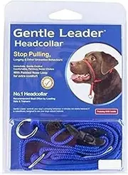 Beau Pets 892022 Gentle Leader Dog Head Collar, Blue, Medium