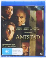 Amistad - Morgan Freeman Anthony Hopkins : Blu-Ray Region B- New Sealed