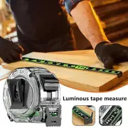 Fluorescent Steel Measure Tape Measuring Self-Lock Tapeline Ruler In Glow Dark