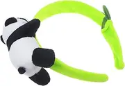 [PAMINGONO] Headband Animal Costume Accessories Panda Headpiece Panda Headdress Panda Headwear Panda Hair Band Panda Elements Hairband Animal Head Bopper Plush Animals Animal Hair Hoop Fabric