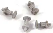 Wagon Buffers RCH white metal x4 - O gauge Parkside PS55 - L1