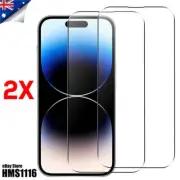 2x iPhone 16e 15 14 13 12 11 Max Pro Screen Protector Glass X Mini XR 6 7 8 plus