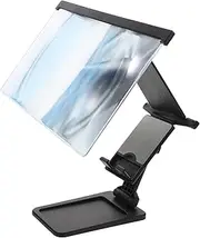 Phone Screen Magnifier Phone Holder Mobile Video Magnifier Cell Phone Magnifier Mobile Screen Magnifier Smartphone Stand Metal Tablet Phone Stand Office Phone Stand Acrylic Black