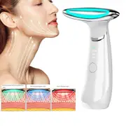 Neck Face Beauty Device EMS Neck Face Lifting Massager Skin Tighten Device LED Photon Anti Wrinkle Double Chin Remover