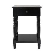 Valentine Bedside Table Black