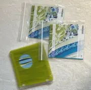 Creative Memories 7X7 Album Brand New LIME GREEN TECHNO W/Pages & Pages LOT