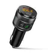 Cars Bluetooth 5.0 FM Transmitter Wireless 2 Ports Stable Connection Clear Sound