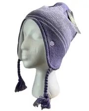 NWT Lilac C9 By champion kids Peruvian hat with ear flaps