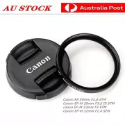 Canon 43mm Lens Cap RF 50mm F1.8 STM, EF-M 28mm F3.5 IS STM, or + Slim UV Filter