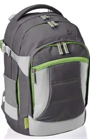 Amazon Basics Ergonomic Backpack, Grey, New With Free Shipping!