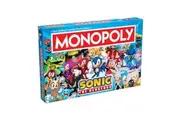 Monopoly Sonic the Hedgehog Family Party Tabletop Interactive Board Game 8+