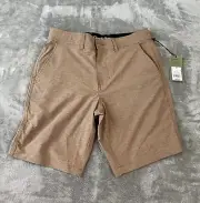 Men's 28” Rotary Hybrid Swim Shorts - Goodfellow & Co Roasted Almond Inseam 9”