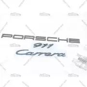 Genuine Porsche Black "Porsche 911 Carrera" Emblem Logo Insignia