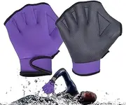 Swim Gloves for Women,Webbed Aquatic Swimming Gloves - Swim Training Rubber Mittens, No Fading Diving Gear for Helping Upper Body Resistant