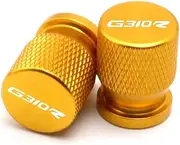 Compatible with G310GS G310R G 310 GS/R 2017-2023 2022 2021 Motorcycle Accessories CNC Vehicle Wheel Tire Valve Stem Caps Cover Cycle(G310R Gold)