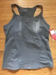 Athleta Racerback Work-Out Yoga Top With Built In Bra Women's Size Large
