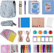 zolyet 12-in-1 Insta Camera Accessories Bundle Kit Replaceme for 11 with Camera Bag/Camera Strap/P Album/P Clips/P Frame/String/Stickers/Pen/Flowers