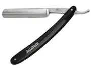 Hans Kniebes Solingen Straight Razor 5/8” Black Handle Hans Kniebes - Germany