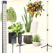 Generic Grow Lights for Indoor Plants,40W Adjustable Spectral Levels,162 LEDs Detachable Full Spectrum Plant Lights, liftable Tripod Floor Stand Plant Growing Lamp with 3/9/12H Time, Black