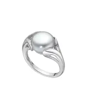 BELPEARL Silver 11-10.5mm Pearl Ring
