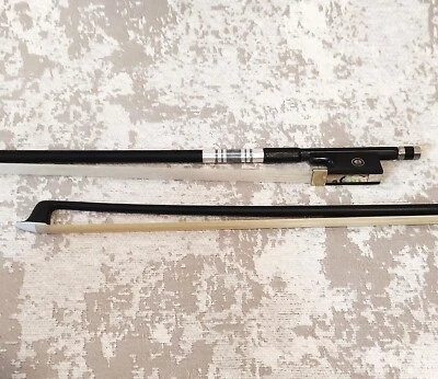 New Carbon Fiber Violin/Fiddle Bow, 4/4, Very Strong, Stiff, & Well Balanced