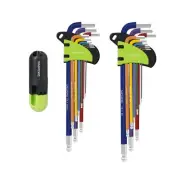 Allen Wrenches Sets, 19pcs Metric & SAE Hex Key Set with Ball End & T Handle,...