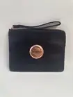 MIMCO MIM MEDIUM POUCH CLUTCH WRISLET BLACK & ROSEGOLD HARDWARE BNWT $99.95