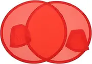 2pcs Folding Fan Foldable Fans for Performance Fan Handheld Wedding Dancing Party Fans Handheld Foldable Fan Fold Fan Adornment Fan Foldable Hand Fan Dancing Round Fan