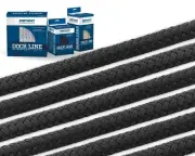 Samson Harbormaster Double Braided Nylon Dock Line 1/2" Black 35' with...