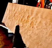 Quilted MapleGuitar Figured￼ Big Leaf Carve Top KD Bass .5”x9”x22” kiln dry LP